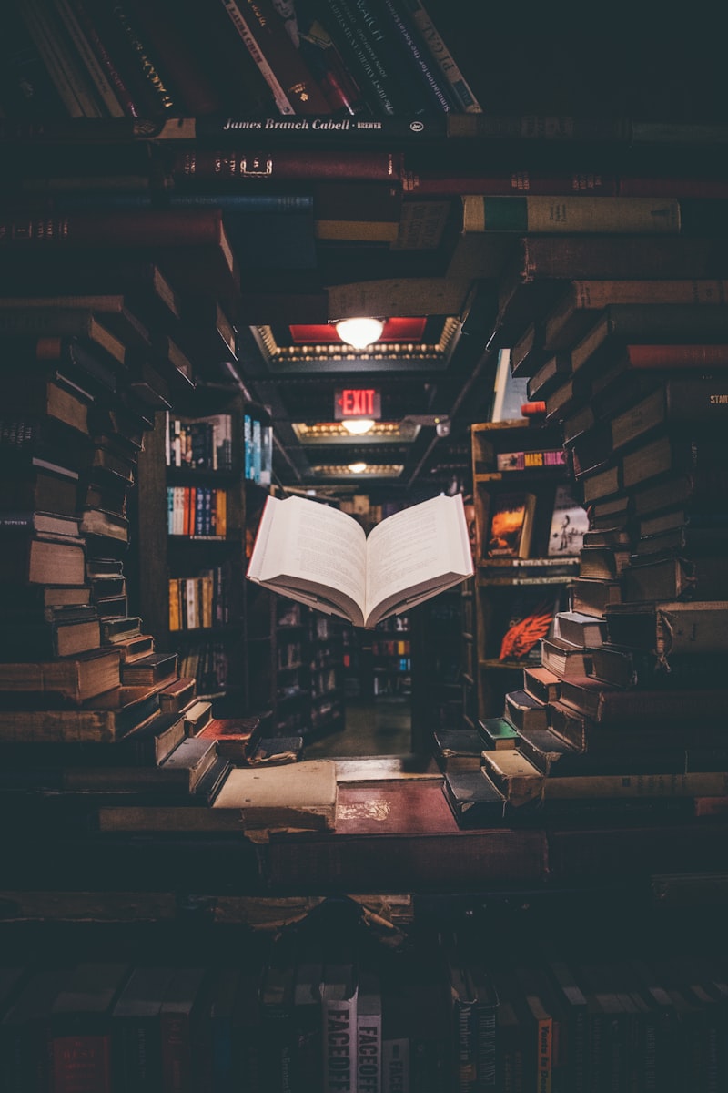Open illustrated book with colourful pages